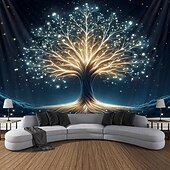levne Nástěnné tapiserie-gobelín Deka Drapérii Fairycore Strom života Barevná rustikální design Ložnice Obývací pokoj Koleje Dekorace na zeď a dveře pozadí
