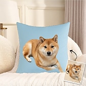 abordables Têxteis Personalizados-Personalized Photo Pillow Case  Custom Throw Pillow Cover Gift for Pet Lovers Friends and Family Perfect for Home Sofa and Bedroom Decoration