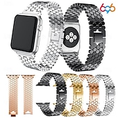 cheap Apple Watch Bands-Compatible with Apple Watch band 38mm 40mm 41mm 42mm Women Luxury Women Men Alloy Strap Replacement Wristband for iwatch Series 9 8 7 6 5 4 SE