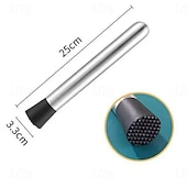 billige Kjøkkenutstyr og -redskap-2 stk. juicerører og isknuser i rustfritt stål – manuell sitronjuicer og fruktpresse med ergonomisk håndtak, slitesterke kjøkkenredskaper for cocktailer, smoothies &amp;fersk juiceutvinning, stilig