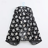 preiswerte Halloweenkostüme für Mädchen-Kinder Mädchen Halloween Kappe Kürbis Mode Outdoor Mantel Oberbekleidung 4-12 Jahre Herbst Schwarz Orange