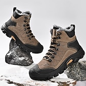 economico Stivali invernali e neve-stivali tattici invernali da uomo con fodera in pelliccia: caldi stivali da trekking militari impermeabili per la sopravvivenza all'aperto, il campeggio e il freddo