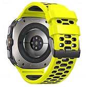 halpa Samsungin kellon rannekkeet-Kellon ranneke varten Samsung Galaxy Katso Ultra Ruostumaton teräs Silikoni Korvaus Hihna Kaksisävyinen Säädettävä Ruostumattomasta teräksestä valmistettu solki Urheiluhihna Ranneke