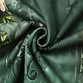  Φόρεμα Σατέν Γυναικείο Χούτι Μίνι Φόρεμα Φόρεμα Σίθ Φόρεμα Υπολογιστών Καθημερινό Boho Εξωτερικό Σπίτι Αθλητισμός Κανονική Εφαρμογή Λουλούδια Γραφικά Μακρύ Μανίκι Κουκούλα Μπλε Πράσινο Άνοιξη