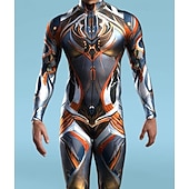 abordables Impresión-Trajes Zentai estampados Traje de cosplay Body Estampado Disfraz de carnaval Traje de Cuerpo Completo Hombre Mujer Disfraz Sexy Víspera de Todos los Santos Traje para Rendimiento Fiesta Mascarada