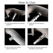 Недорогие Сервис транспортных средств-Адаптер для датчика кислорода для внедорожных условий, кислородный датчик O2 M18x1.5 для внедорожного катализатора, автозапчасти CSV