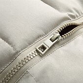 levne Pánská péřová vesta-Pánské Puffer Vesta Kamizelka Vesta Dovolená Denní Rande Módní Na běžné nošení Zima Kapsy Polyester Zahřívací Pohodlné Pevná barva Zip Kapuce Běžný Černá Vodní modrá Tmavě šedá Béžová Vesta