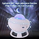economico Luci di Natale-proiettore di galassie, proiettore di stelle aurora boreale con luci notturne Bluetooth a LED per decorazioni da camera da letto, regali per bambini, adulti, Natale, compleanno