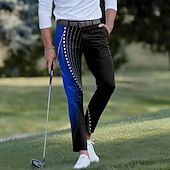voordelige 3D-geprinte herenbroek-Voor heren Verloop Golven Pakken Golfbroek Broek Medium Taille Casual Buitensporten Slim Fit Broek met Zakken Lente Herfst 3D-afdrukken Rood blauw Paars
