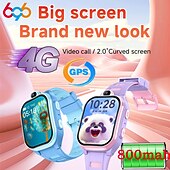お買い得  スマートウォッチ-AS10 スマートウォッチ 2インチ 子供用スマートウォッチ 携帯電話 3G 4G 3G 歩数計 通話リマインダー アクティビティトラッカー Android iOS対応 子供用 GPS 長時間スタンバイ ハンズフリー通話 IP68 18mm ウォッチケース