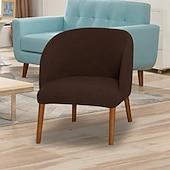 baratos Cobertura de Sofa-capa decorativa para cadeira com grade 5x5 e encosto alado - capa elástica para cadeiras de jantar ou de destaque
