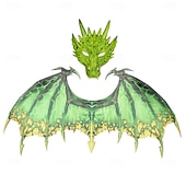 billige Maske-Drage Halloween Vinger Maske fantasi Halvt ansikt Voksne Herre Dame Unisex Halloween Karneval Ytelse Fest Enkle Halloween-kostymer Kle deg opp