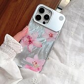 お買い得  iPhone用ケース-電話 ケース 用途 iPhone 16 15 14 Pro Max Plus 13 Pro Max バックカバー 耐衝撃 花 PC