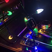 baratos Luzes decorativas-Cabo carregador de luzes de natal para celular, cabos de carregamento de lâmpadas festivas compatíveis com celulares Android