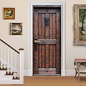 cheap Garage &amp; Door Banners-Door Cover Outdoor Banners Castle Door Vintage Medieval 3D Bedroom Living Room Dorm Front Door Home Decor