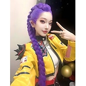 levne Anime paruky-Korejská idol inspirovaná popová hvězda cosplay paruka anime kostým paruky dlouhé rovné vlasy pro ženy dívky halloweenské doplňky rekvizity