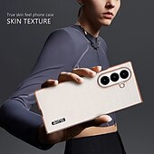 Недорогие Чехлы для Samsung-телефон Кейс для Назначение SSamsung Galaxy Z-образный сгиб 7 Z-сгиб 6 Z Fold 5 Z Fold 4 Кейс на заднюю панель Защита от удара Ретро ТПУ Кожа PU