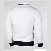 abordables Sudaderas Básicas_-Hombre Sudadera Sudadera con cremallera completa Negro Blanco Burdeos Azul Marino Gris Claro Cuello Mao Plano Con Texturas Deporte Casual Diario Ropa de calle Fresco Ropa deportiva Primavera &amp; Otoño