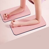 cheap Auxiliary Accessories-Exercise Yoga Mat 34*17*0.6/34*17*0.8 cm Durable TPE for Exercise &amp; Fitness Pilates Black Pink Red