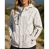 preiswerte Wasserdichte Jacken-Damen Wanderjacke Hardshelljacke Außen Wasserdicht Winddicht Wanderoutfits Wanderbekleidung Frühling Herbst Oberteil Jagd Camping / Wandern / Höhlenforschung Reisen Schwarz Weiß Rosa