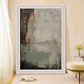 cheap Abstract Paintings-Mintura Hand Painted Abstract Green Oil Paintings on Canvas Modern Abstract Wall Art Picture For Home Decoration Ready To Hang With Stretched Frame