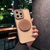 Недорогие Чехлы для iPhone-телефон Кейс для Назначение iPhone 17 Pro Max 17 Air i16 15 14 Pro Max Plus 13 Pro Max Кейс на заднюю панель Поддержка беспроводной зарядки Откидная подножка Защита от удара Ретро ПК