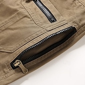  Herren Cargo-Hosen Hose Knöpfe Mehrere Taschen Einfach tragbar Outdoor Täglich Campen und Wandern Mode Klassisch Schwarz Gelb