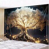 economico Arazzi da parete-arazzo Striscioni Arazzi da Parete Albero della vita 森林 Mistico Camera da letto Soggiorno Dormitorio Decorazioni Parete Porta Sfondo