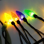 baratos Luzes decorativas-Cabo carregador de luzes de natal para celular, cabos de carregamento de lâmpadas festivas compatíveis com celulares Android