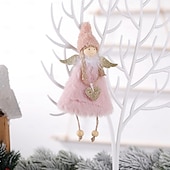 preiswerte Ornamente-handgefertigte Weihnachtsengel als Baumschmuck, weiche Plüsch-Mädchenornamente, festliche Anhänger zum Aufhängen, perfekt als Weihnachtsgeschenk für Kinder und als saisonale Akzente für das Zuhause