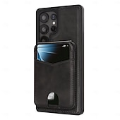 levne Pouzdra pro Samsung-telefon Carcasă Pro Samsung Galaxy S25 S25 Hrana S24 Ultra Plus S24 FE Zadní kryt Magnetické Stojánek Slot pro kartu Retro TPU PU kůže