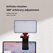 abordables Accessoires pour caméra de téléphone portable-Lampe vidéo LED 1200 Ah rechargeable et portable, éclairage pour appareil photo, 3 effets lumineux, pour vlogging, selfie