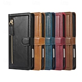 tanie Etui do iPhone&#039;ów-telefon Kılıf Na iPhone 17 Air 16 15 14 Pro Max Plus 16e 13 Pro Max Mini Osłona tylna Magnetyczne Stopka Gniazdo karty Retro TPU Skóra PU
