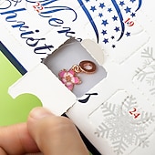 お買い得  アドベントカレンダー-女の子向けクリスマスアドベントカレンダーブレスレット2025、24日間DIYジュエリー製作キット（チャームビーズ22個と調節可能なブレスレット2個付き）、子供、ティーン、女性へのクリスマスカウントダウンギフト
