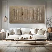 billige Wabi Sabi-Stort 3D-teksturert abstrakt maleri moderne minimalistisk kunstverk nøytral jordfarget lerretskunst organisk geometrisk veggkunst stuedekor