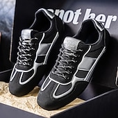 preiswerte Sneaker für Herren-Grüne Colorblock-Retro-Sneaker für Herren – bequeme Freizeit-Laufschuhe für Sportbekleidung, City-Outfits und Wochenendausflüge