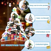 cheap Advent Calendar-Christmas Advent Calendar Bracelets 2025 for Girls, 24 Days DIY Jewelry Making Kit with 22 Charm Beads and 2 Adjustable Bracelets, Xmas Countdown Gift for Kids Teens Women