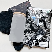 お買い得  ハロウィンステッカー-本を使ったゴシックなブラインドデート、不気味な本を使ったハロウィーンの魔女のブラインドデート、幽霊のようなブラインドボックス、ハロウィーン愛好家へのサプライズ、ステッカーとキーチェーン、DIY愛好家へのギフト