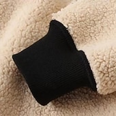 baratos Moletom com capuz de lã-Homens Moletom de lã Moletom com capuz de lã Sherpa Adamascado Preto Laranja Marron Verde Com Capuz Tecido Letra Estampas Abstratas Com Cordão Casual Diário Para Noite Poliéster Roupa de rua Casual