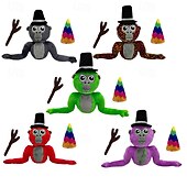 זול דמויות פרווה של אנימה ומשחקים-קוף גורילה - בובת פרווה לחובבי משחקים, אידיאלית למסיבות יום הולדת