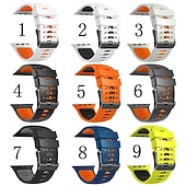 olcso Apple óraszíjak-sportszíj, kompatibilis az Apple Watch 42mm 44mm 45mm 49mm-es szíjával, strapabíró, kétszínű fémkapocsos szilikon szíj, csere csuklópánt az iWatch Ultra 2 sorozathoz, 9, 8, 7, SE, 6, 5, 4, SE-hez