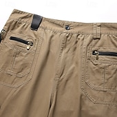  Herren Cargo-Hosen Hose Knöpfe Mehrere Taschen Einfach tragbar Outdoor Täglich Campen und Wandern Mode Klassisch Schwarz Gelb