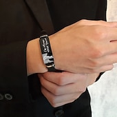 preiswerte Erinnerungsgeschenk-Personalisiertes Foto-Gedenkarmband mit individueller Gravur, Herrenarmband, Beileidsgeschenke für den Verlust geliebter Menschen, ich bin immer bei dir