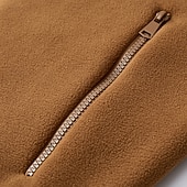 Χαμηλού Κόστους Καθημερινά μπουφάν-Ανδρικά Μπουφάν fleece Causal Ρούχα Γυμναστικής Τσέπη Με Κουκούλα Φθινόπωρο Χειμώνας Συμπαγές Χρώμα Ενεργό Ουδέτερος Κολάρο Πουκαμίσου Κοντό Μαύρο Βαθυγάλαζο Καφέ Πράσινο του τριφυλλιού Σακάκια