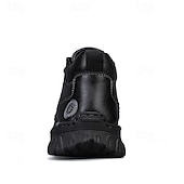 cheap Ankle Boots-Men&#039;s Coffee Brown Leather Sneakers with Contrast Stitching and Cushioned Sole – Comfortable Casual Shoes for Outdoor Adventures and City Fashion
