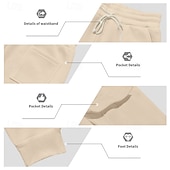 baratos Carga-Homens Calças Esportivas Calças de lã Corredor Calças de inverno Calça de moletom cargo Com Cordão Bolsos Cintura elástica Tecido Conforto Quente Esportes Diário Moda Casual Preto Branco