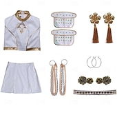  Inspirado em Kpop Inspirado em ídolos coreanos Ídolo Estrela pop Ocasiões Especiais Fantasias Originais Ídolo Virtual for Mulheres Adulto Dia Das Bruxas Carnaval Espetáculo Comic Con Anime Expo