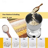 baratos eletrodomésticos-Moedor de grãos multifuncional de cozinha com 4 lâminas para picar café, moedor elétrico de café caseiro, liquidificador com sabor de nozes e grãos
