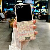 Недорогие Чехлы для Samsung-телефон Кейс для Назначение SSamsung Galaxy Z-флип 7 Z-флип 6 Z Flip 5 Z Flip 4 Кейс на заднюю панель с ремешком Защита от удара Ретро ТПУ Кожа PU