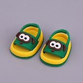 billige Dukkeklær og tilbehør sett-1 par dukkesko til 17 cm dukke, søte minisko, tilbehør til 17 cm dukker, sittende stående serie silikondukke-regnsko (uten dukke)